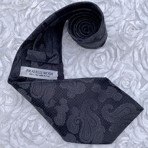 New Fratelli Moda mens paisley silk tie